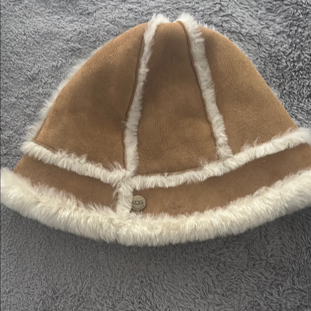UGG Tan Shearling Hat